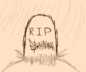 300x250 rest in peace, banana drawing - Rest In Peace Drawings