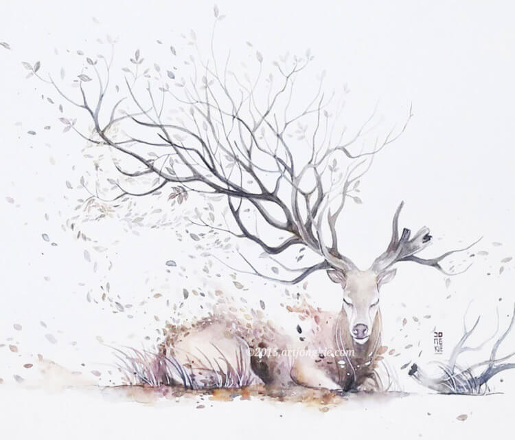 750x640 rest in peace watercolor painting - Rest In Peace Drawings