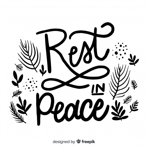 626x626 rest in peace lettering vector free download - Rest In Peace Drawings
