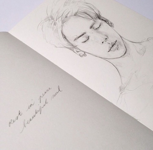 500x489 rest in peace angel on we heart it - Rest In Peace Drawings
