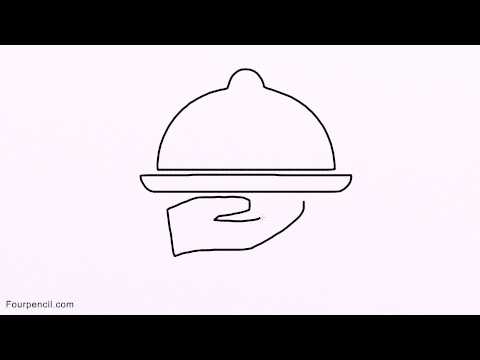 480x360 How To Draw Cartoon Restaurant Drawing Step - Restaurant Drawing