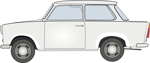 600x254 retro car realistic drawing illustration with colors free vector - Retro Car Drawing