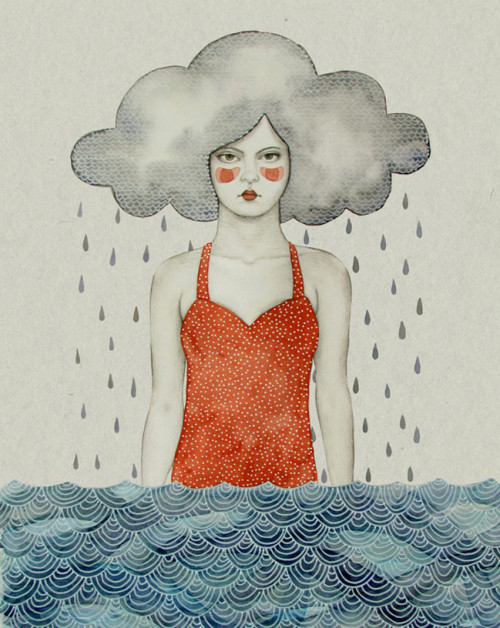 500x628 retro pencil drawings of fubiz media - Retro Drawings