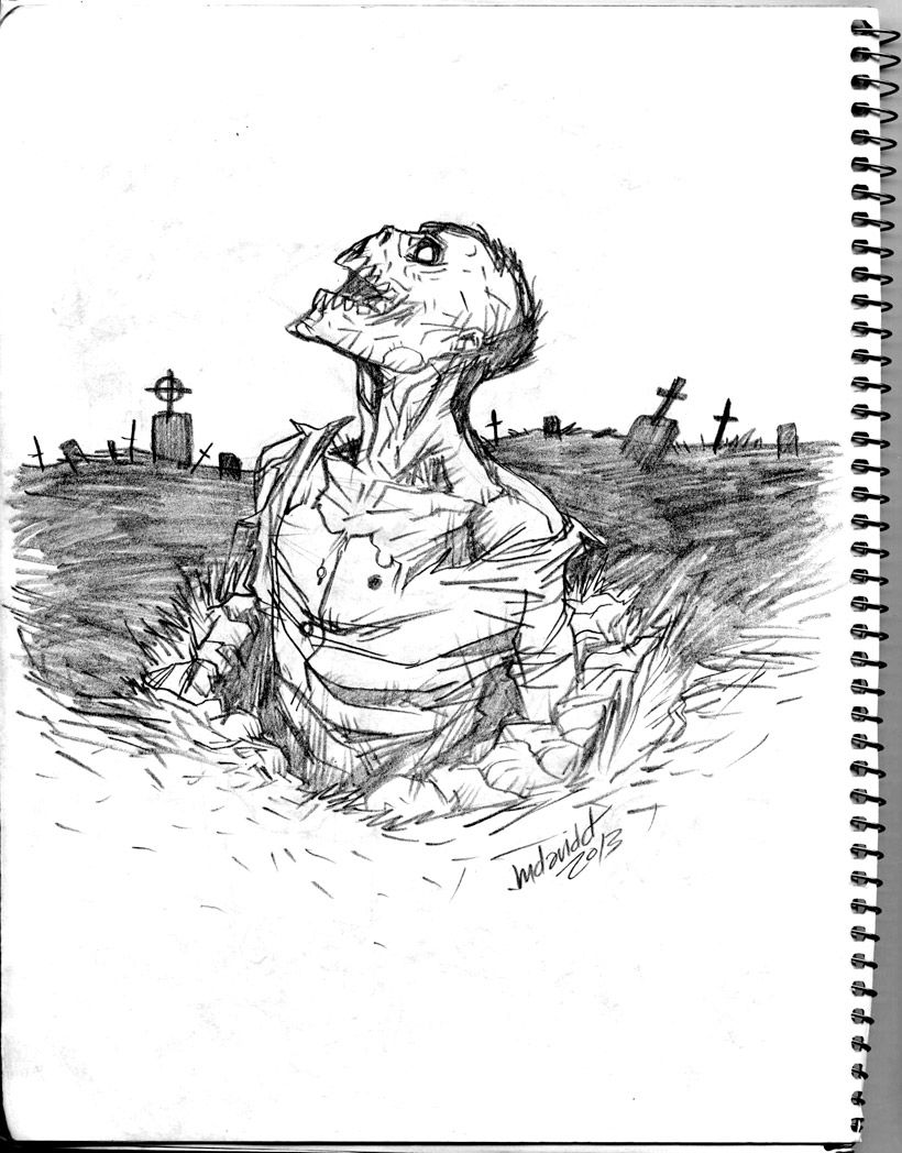 820x1048 zombie drawings in pencil zombie return pencil sketch - Return Drawing
