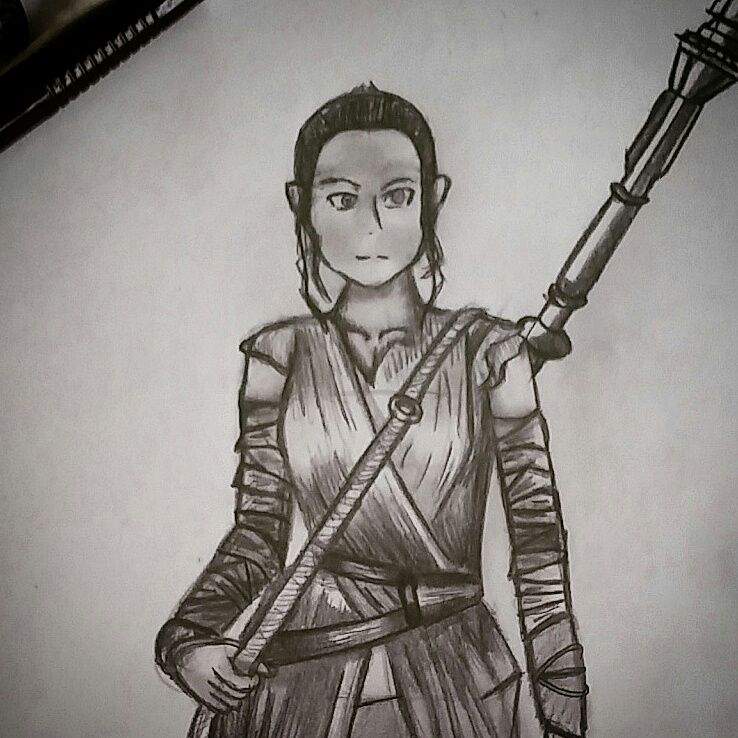 738x738 rey drawing request!!! star wars amino - Rey Drawing