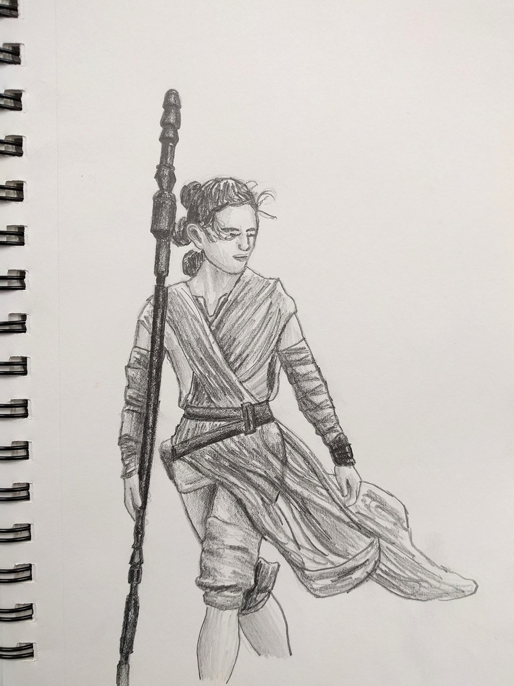 1000x1333 sketches of daisy ridley as rey aelussa's creative space - Rey Drawing