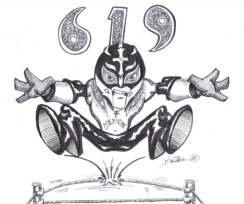 Rey Mysterio Drawing at PaintingValley.com | Explore collection of Rey