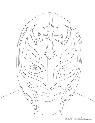 364x470 Rey Mysterio Coloring Mask Coloring Pages How To Draw Mask - Rey Mysterio Drawing