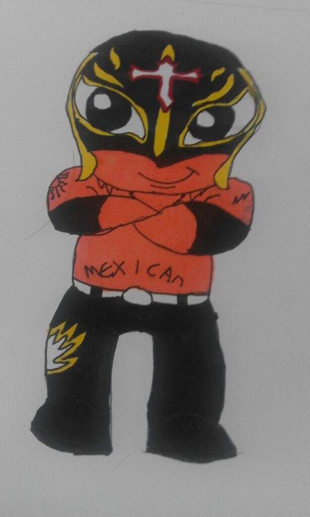 614x1024 Rey Mysterio Drawing Wrestling Amino - Rey Mysterio Drawing