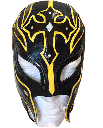 363x450 Rey Mysterio Black Yellow Wrestling Mask - Rey Mysterio Mask Drawing