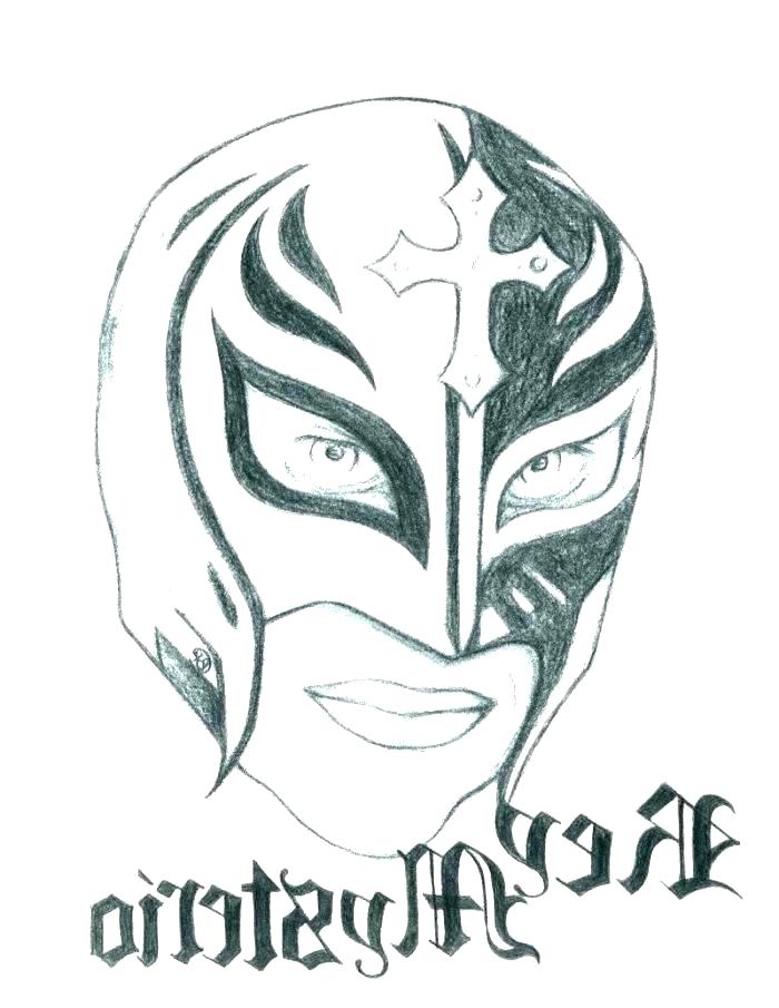 700x905 coloring pages for kids pdf fabulous with and of belts the hart - Rey Mysterio Mask Drawing