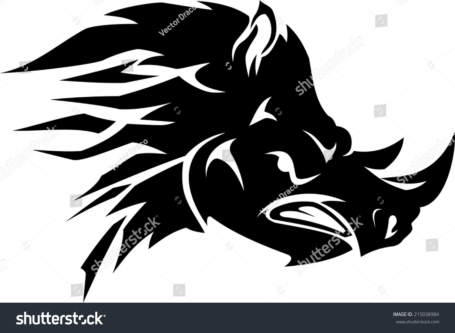 1500x1098 abstract rhino drawings royalty free abstract angry rhino head - Rhino Head Drawing