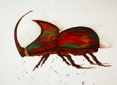 375x274 beetle rhinoceros drawing - Rhinoceros Beetle Drawing