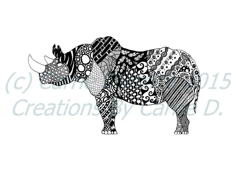 794x635 rhinoceros drawing rhino art rhinoceros art pen and ink etsy - Rhinoceros Drawing