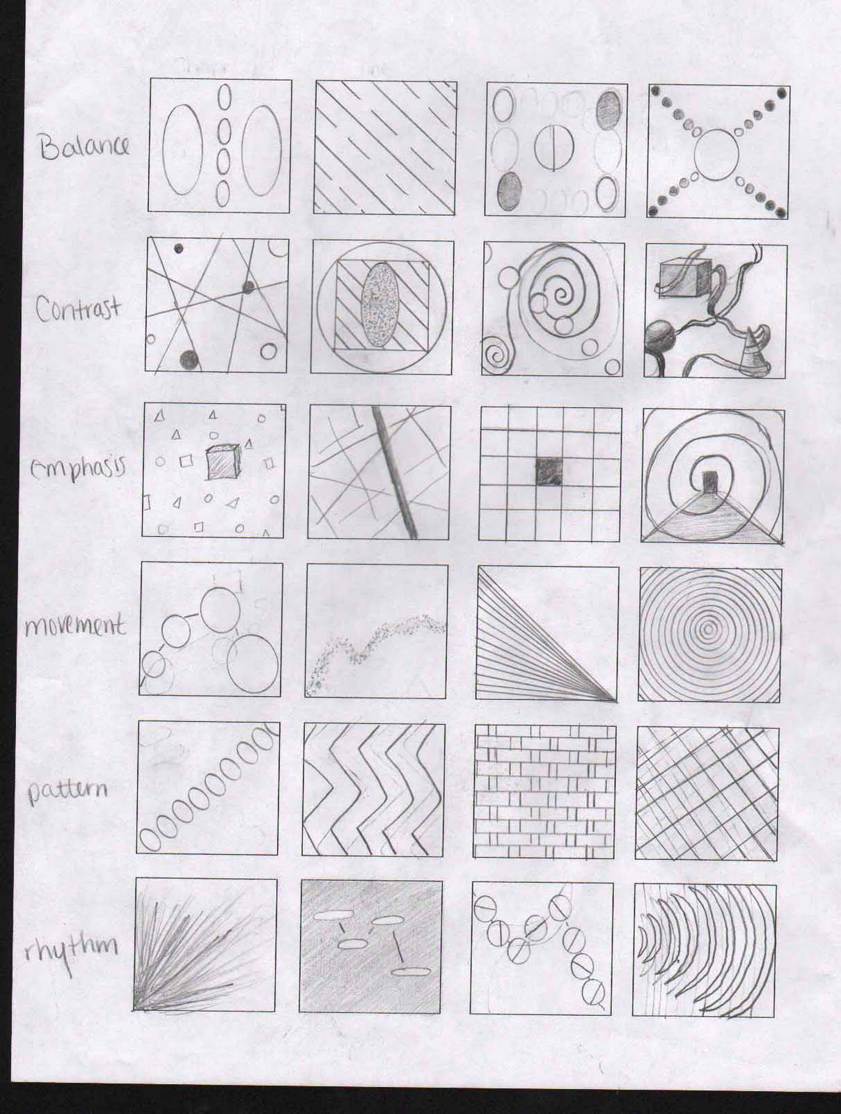 1208x1600 for the principles of design i did balance, contrast, emphasis - Rhythm Drawing