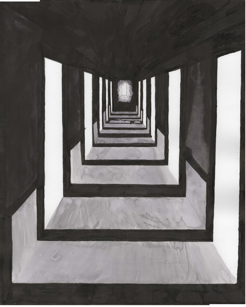 800x998 Rhythm Hallway Drawing - Rhythm Drawing