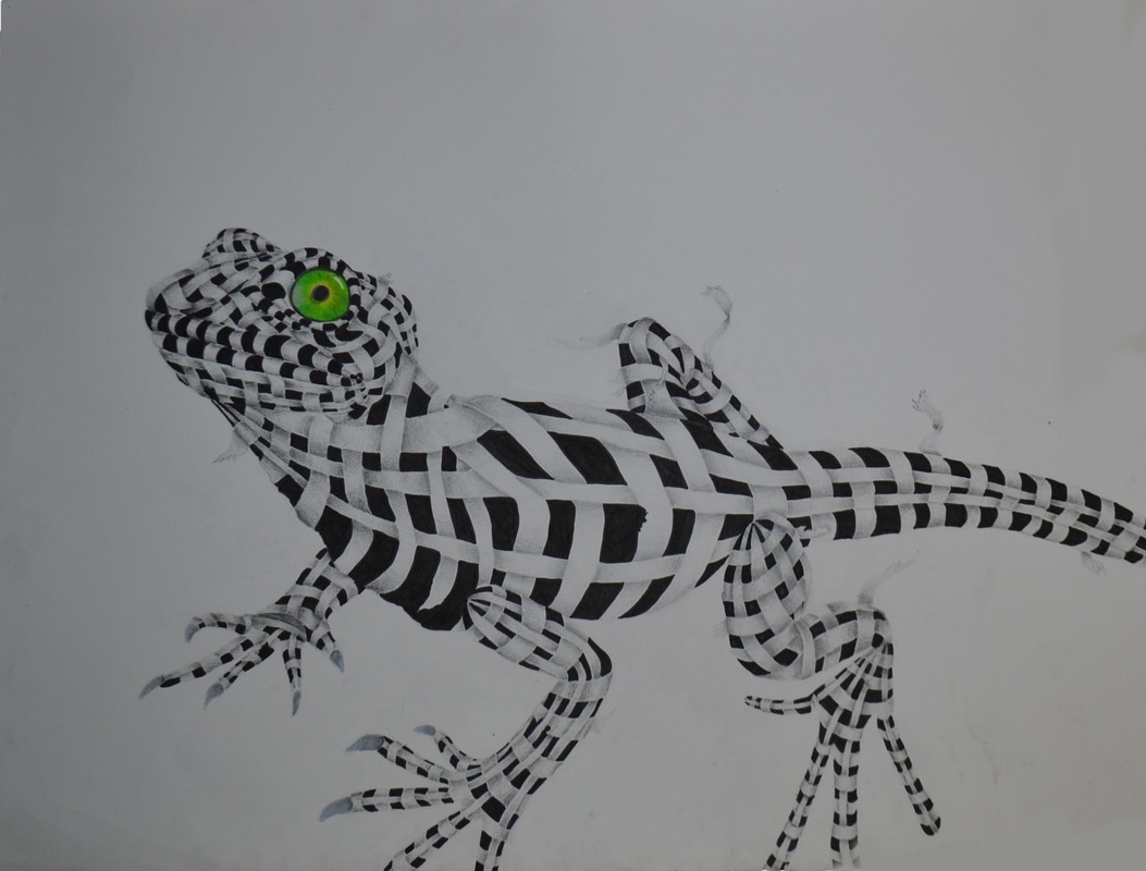 1053x800 Year - Ribbon Art Drawing