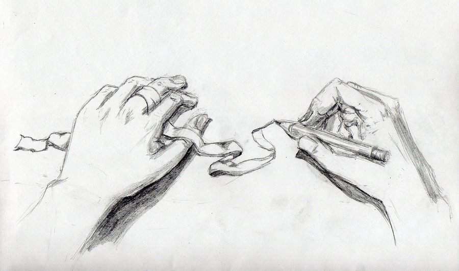 900x531 Ribbon Drawing Drawing Vision - Ribbon Art Drawing