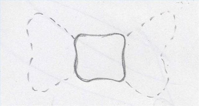 640x343 How To Draw A Ribbon Or Bow - Ribbon Bow Drawing