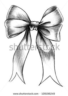 236x334 Bow Drawing - Ribbon Bow Drawing