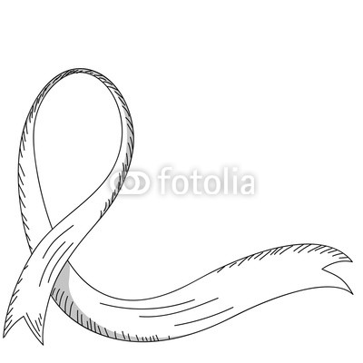400x400 Monochromatic Awareness Ribbon Drawing Buy Photos Ap Images - Ribbon Drawing