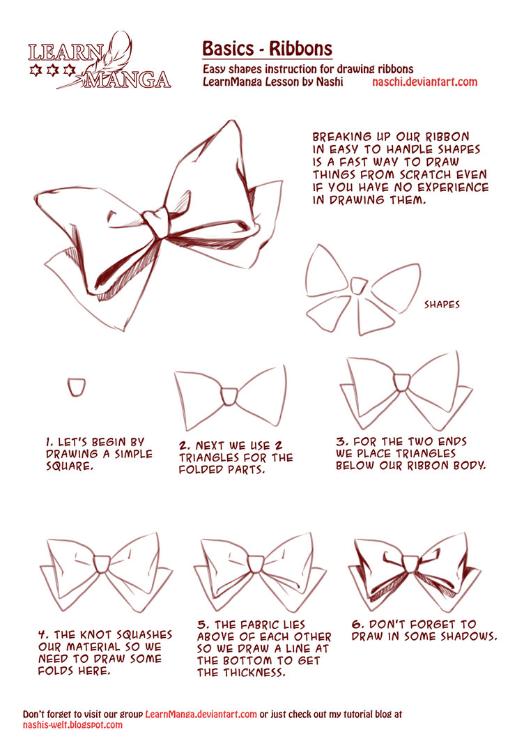 752x1063 How To Draw A Ribbon On We Heart It - Ribbon Drawing