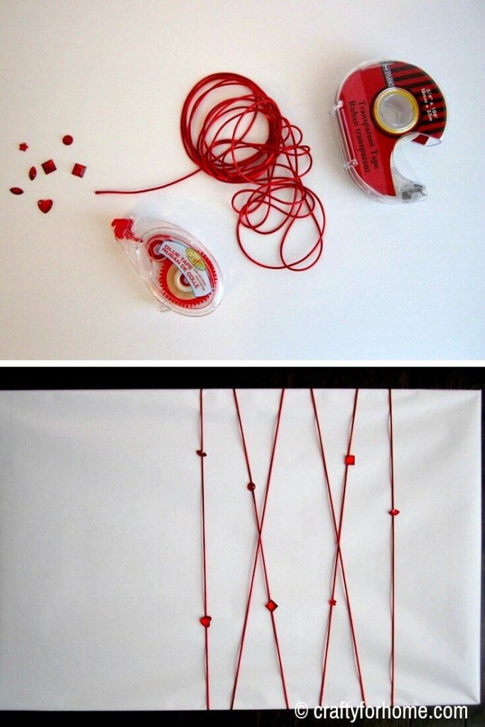 683x1024 Red Accent Gift Wrapping Ideas Crafty For Home - Ribbon Drawing Ideas
