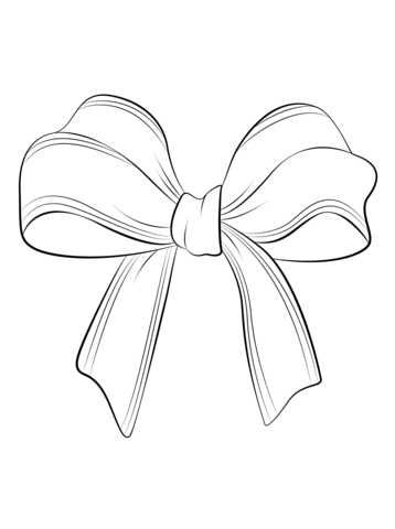 358x480 Pleasant Design Ideas Bow Coloring - Ribbon Drawing Ideas