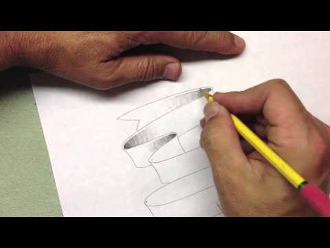 480x360 How To Draw A Ribbon - Ribbon Drawing Shading