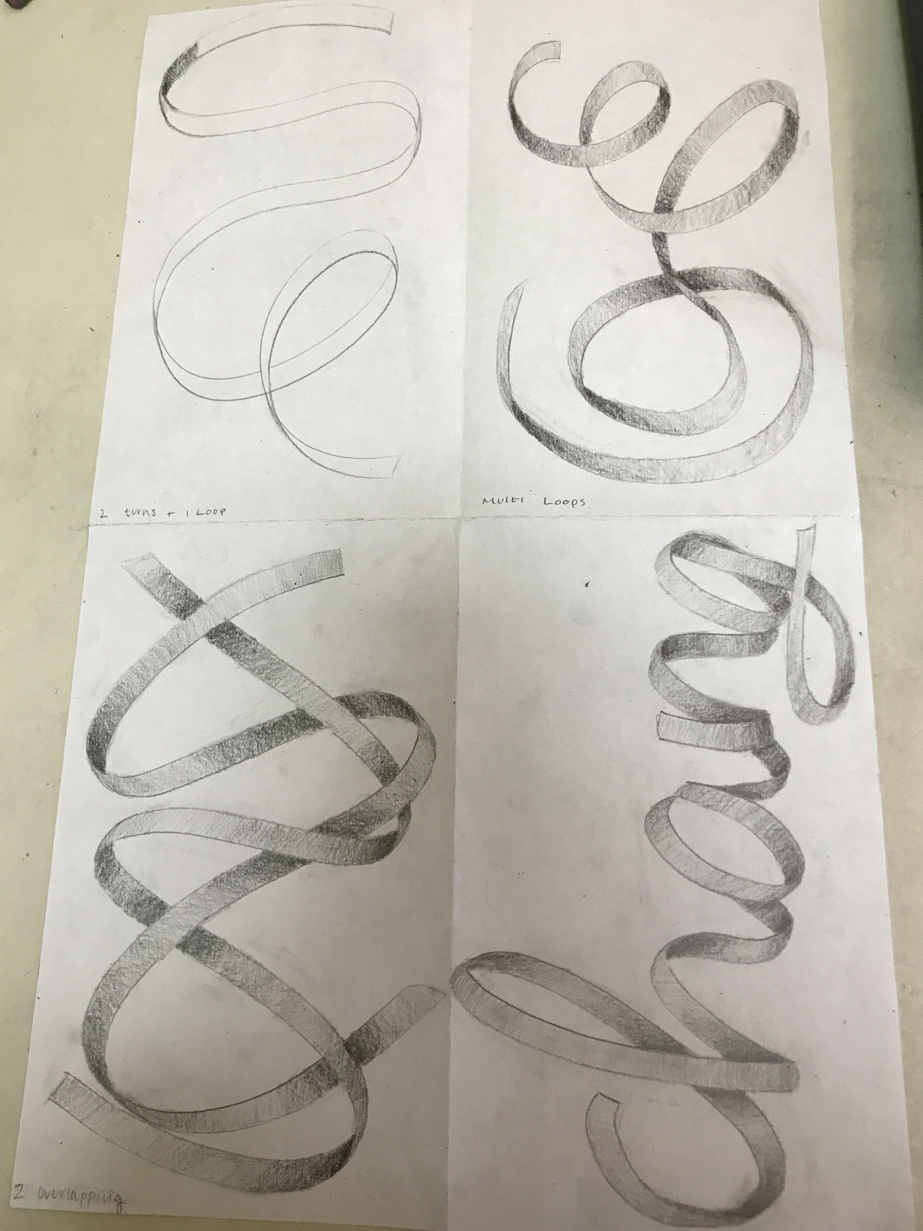 3024x4032 Ribbon Shading Art In Dance Shoes, Ballet - Ribbon Drawing Shading