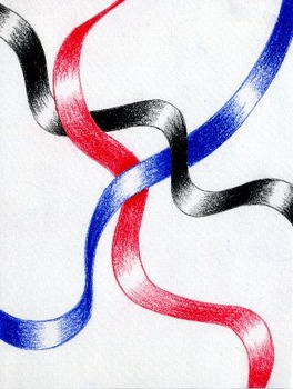 264x350 Ribbon Drawing - Ribbon Drawing Shading