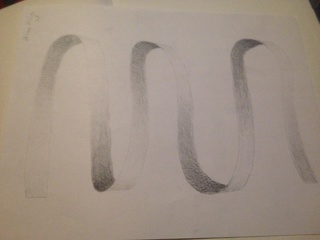 320x240 Just A Normal Ribbon Shading Practice - Ribbon Drawing Shading