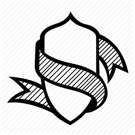 512x512 Ribbon Banner Outline Transparent Png Clipart Free Download - Ribbon Outline Drawing