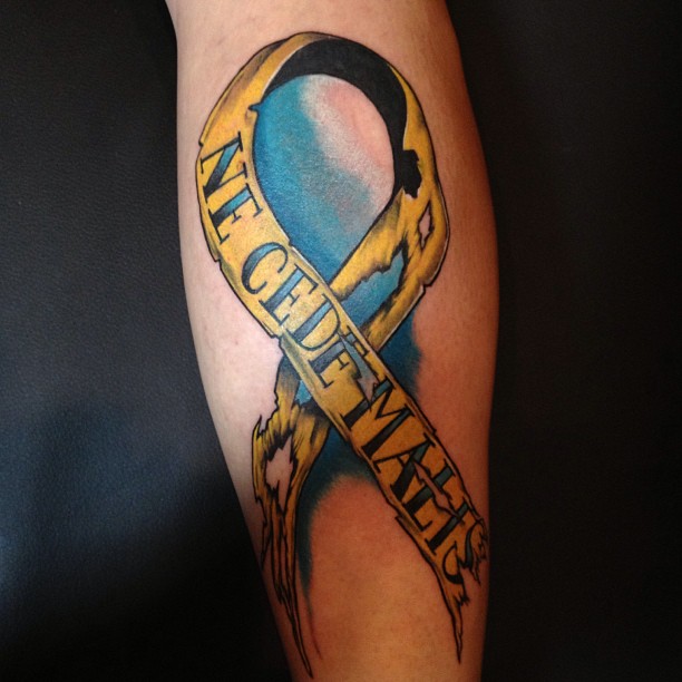 612x612 Best Cancer Ribbon Tattoo Designs Meanings - Ribbon Tattoo Drawings