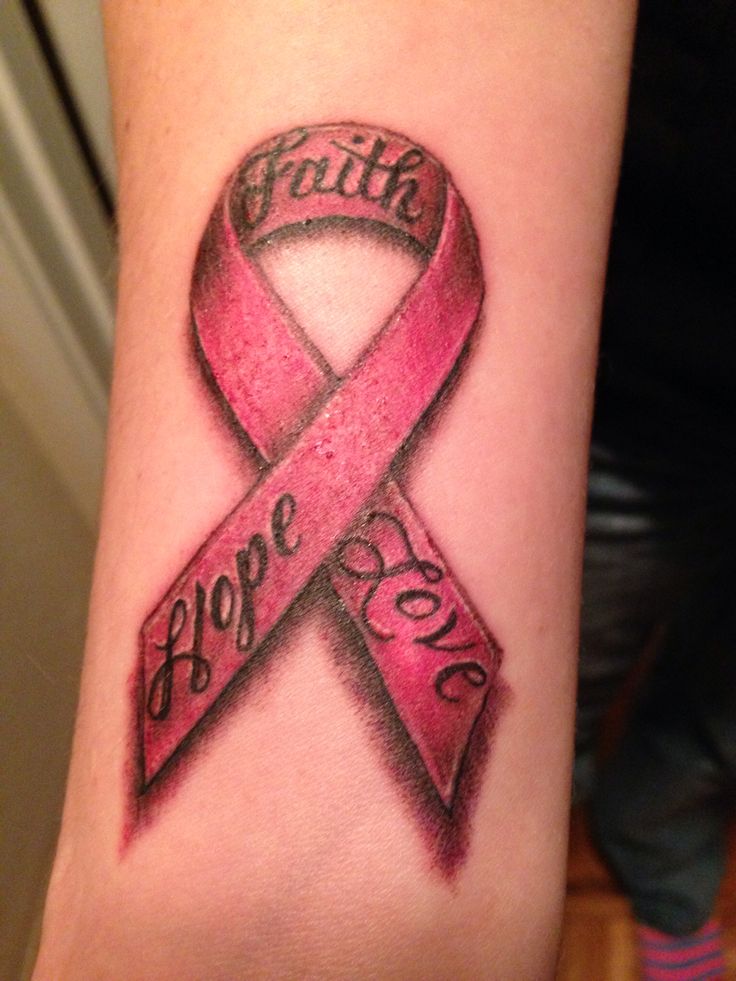 736x981 breast cancer awareness ribbon tattoo tattoo ideas - Ribbon Tattoo Drawings