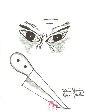 300x390 Richard Ramirez Butcher Knife Drawing - Richard Ramirez Drawing