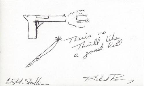 500x299 There's No Thrill Like A Good Kill Another Drawing - Richard Ramirez Drawing
