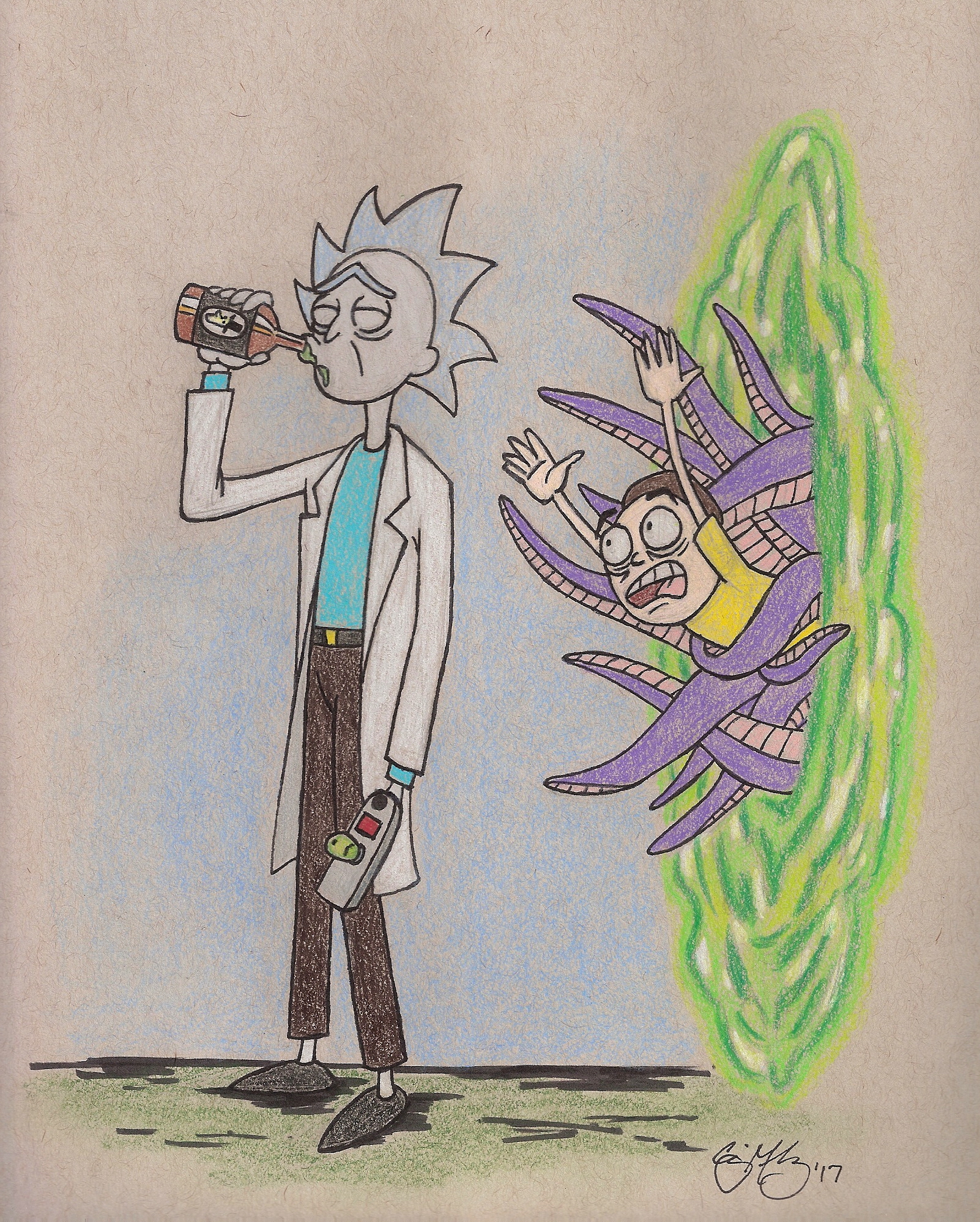 Rick And Morty Drawing at Explore collection of