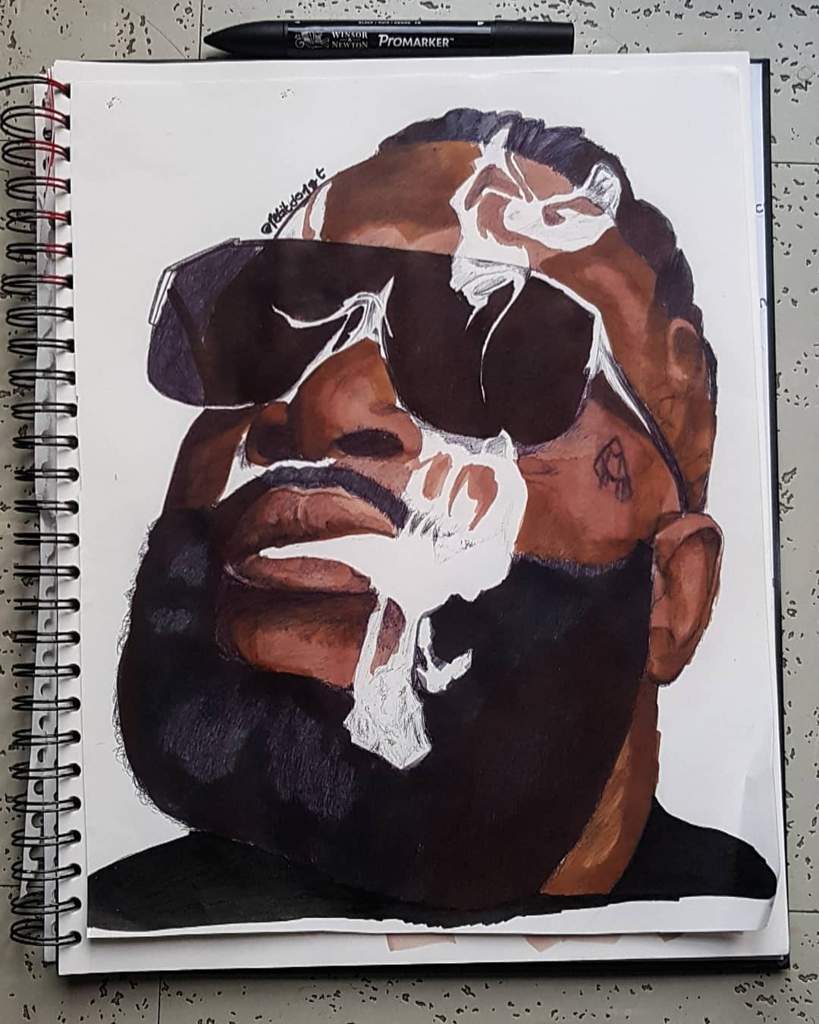 819x1024 rick ross doodles and drawings amino - Rick Ross Drawing