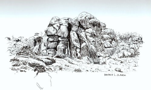 499x298 how to draw a rocky ridge in pen and ink online art lessons - Ridge Drawing