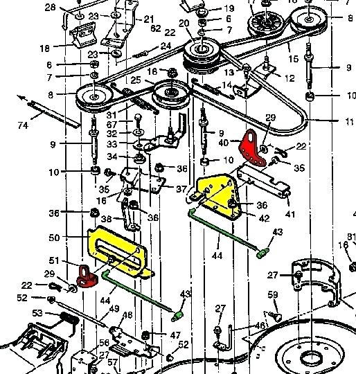 Riding Lawn Mower Drawing