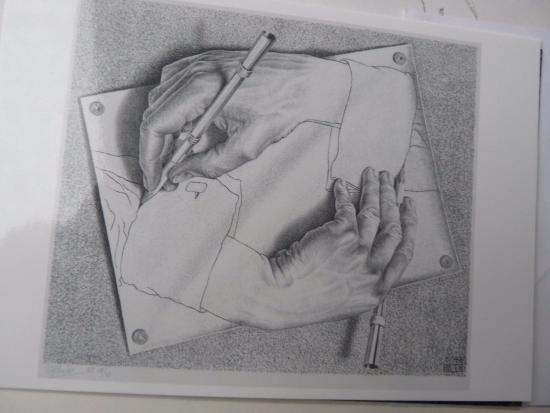 550x413 left hand drawing the right hand - Right Hand Drawing