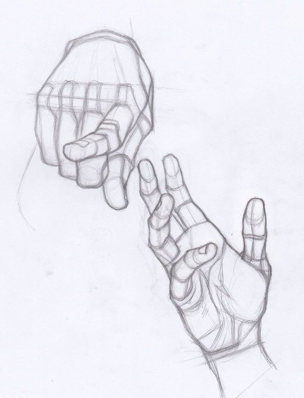 600x786 right hand poses bampw sketch in drawings, art - Right Hand Drawing