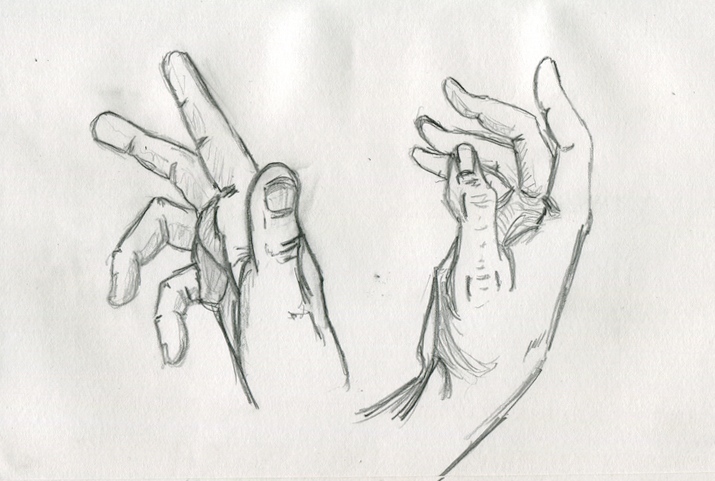 Right Hand Drawing at PaintingValley.com | Explore collection of Right ...