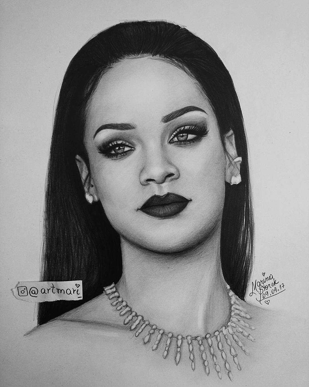 1080x1350 Rihanna Drawing Best Drawing Skill - Rihanna Drawing