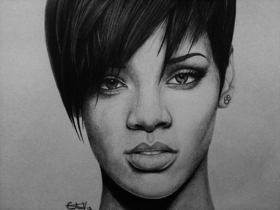 900x675 Rihanna Drawing - Rihanna Drawing