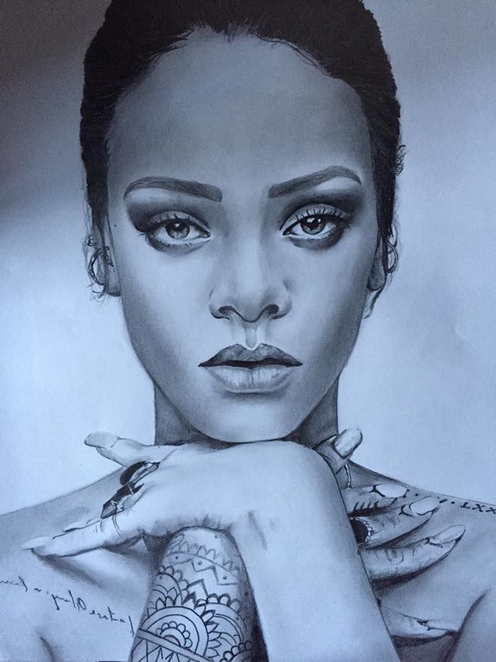 720x960 Rihanna Drawing - Rihanna Drawing