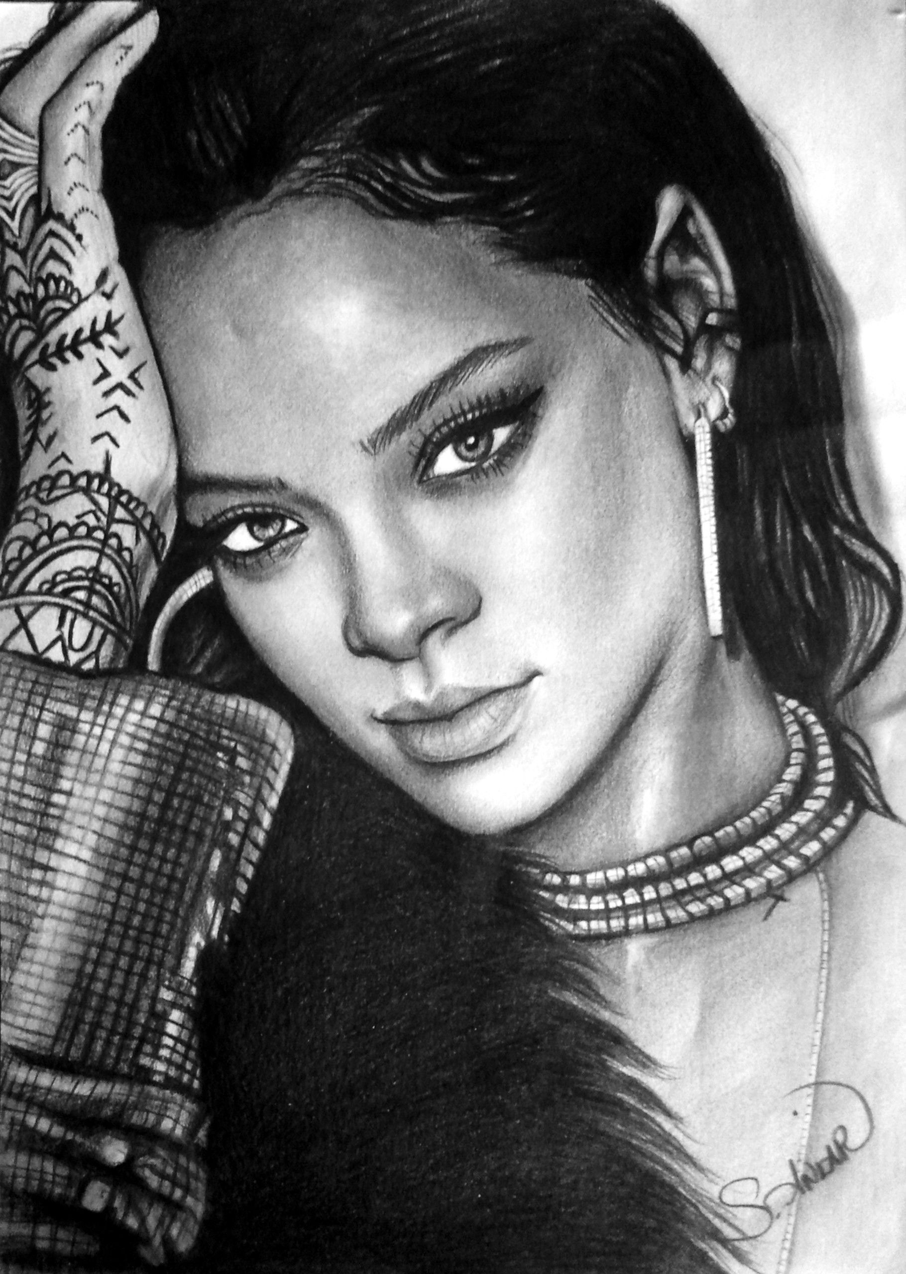 Rihanna Drawing at Explore collection of Rihanna
