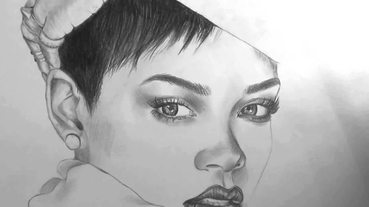 1280x720 Drawing Rihanna - Rihanna Drawing