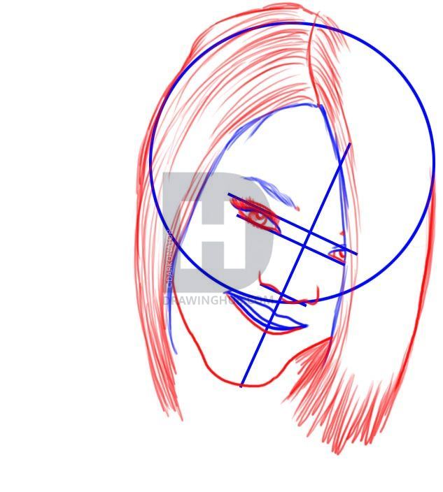 633x704 How To Draw Rihanna, Step - Rihanna Drawing Step By Step